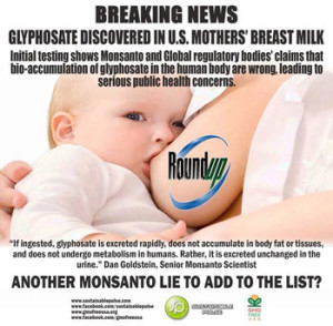 Monsanto-Roundup-glyphosate-in-US-womens-breast-milk