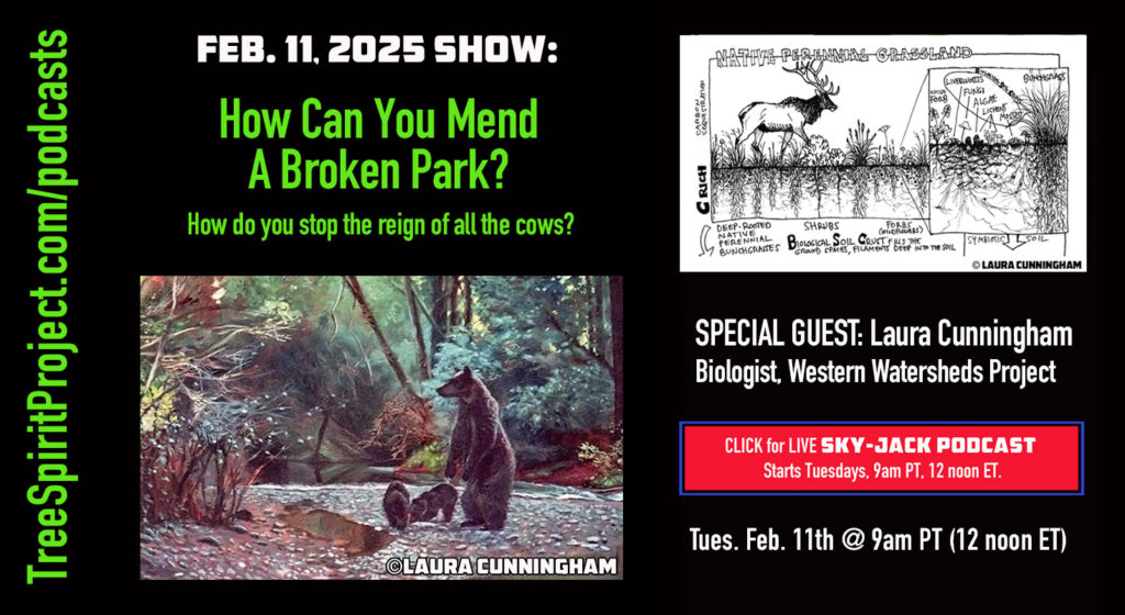 SkyJack-PODCAST-VERTICAL-PROMO-IG-BLACK-BG-w-URL-#12-2025-Feb-11-2025-How-Can-You-Mend-A-Broken-Park-Laura-Cunningham-Western-Watersheds-Project-horiz-v1.jpg