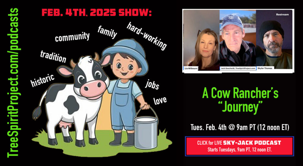 SkyJack-PODCAST-VERTICAL-PROMO-IG-#12-2025-Feb-4-2025-A-Rancher's-Journey-v2-w-3-heads-SKyler-Thomas-Jack-Gescheidt-Lia-Wilbourn.jpg